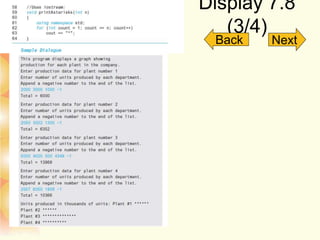 Display 7.8
(3/4)
Slide 7- 237
Back Next
 