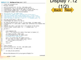Display 7.12
(1/2)
Slide 7- 244
Back Next
 