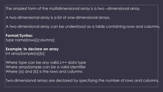 Arrays | PPTX