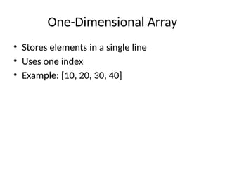 Comprehensive Guide to One-Dimensional and Two-Dimensional Arrays in C ...