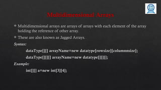 Arrays – single and multidimensional.pptx