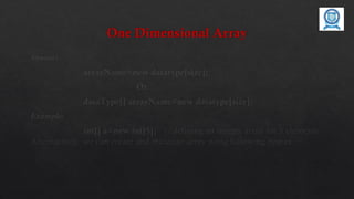 Arrays – single and multidimensional.pptx