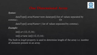 Arrays – single and multidimensional.pptx