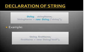Arrays,string and vector | PPTX | Programming Languages | Computing image.