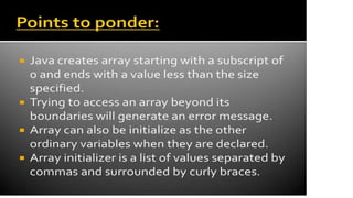 Arrays,string and vector | PPTX