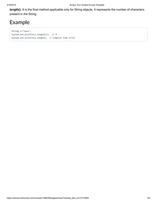 Arrays in java | PDF