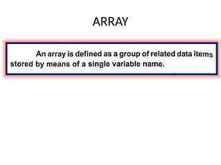 ARRAY
 