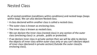 Array within a class | PPTX