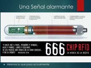 Una Señal alarmante
 Miremos lo que pasa actualmente
 