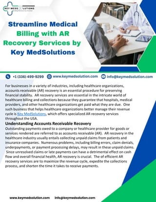 AR Recovery Services in USA | Key MedSolutions | PDF