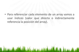 Arreglos en Java | PPTX
