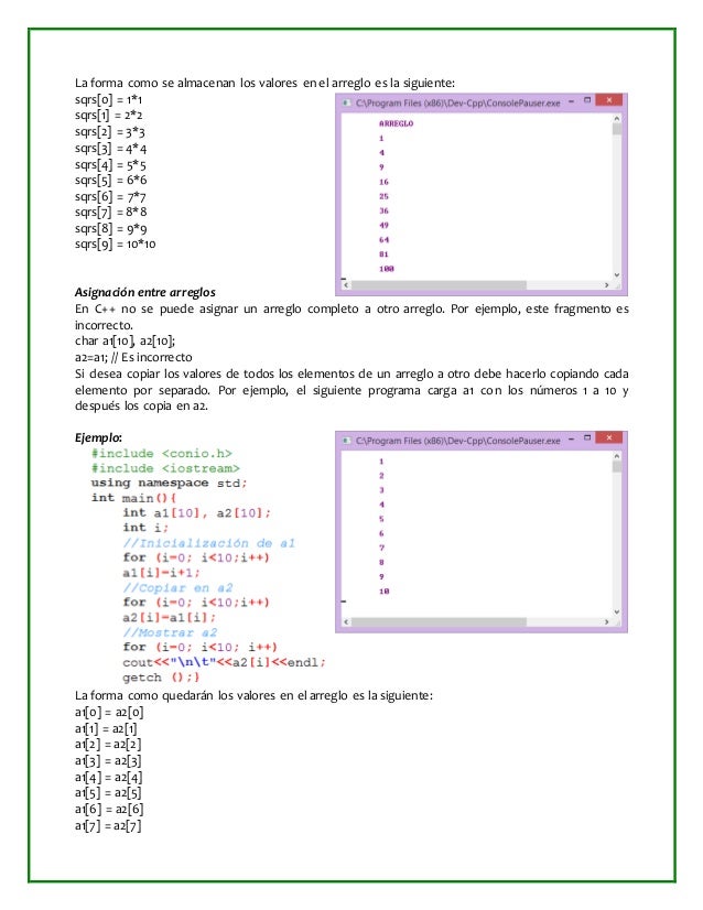 Arreglos C++