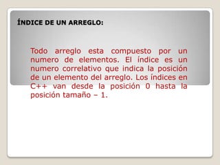 Arreglos c++ | PPTX