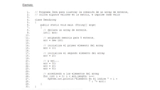 Arreglos java