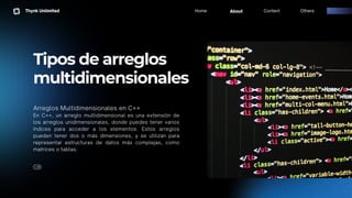 Los Arreglos Multidimensionales en C++ | PDF