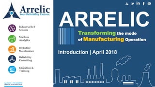 ARRELIC
Introduction | April 2018
Transforming the mode
of Manufacturing Operation
April 2018 | DN:AR18B501
ARRELIC INTRODUCTION
 