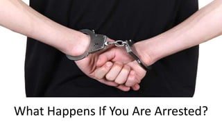 What Happens If You Are Arrested?
 