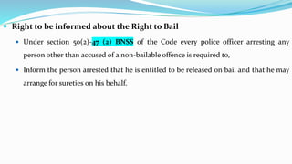 Arrest of Persons under crpc and now BNSS | PDF