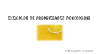 Prof. Claudinei O. Oliveira
 