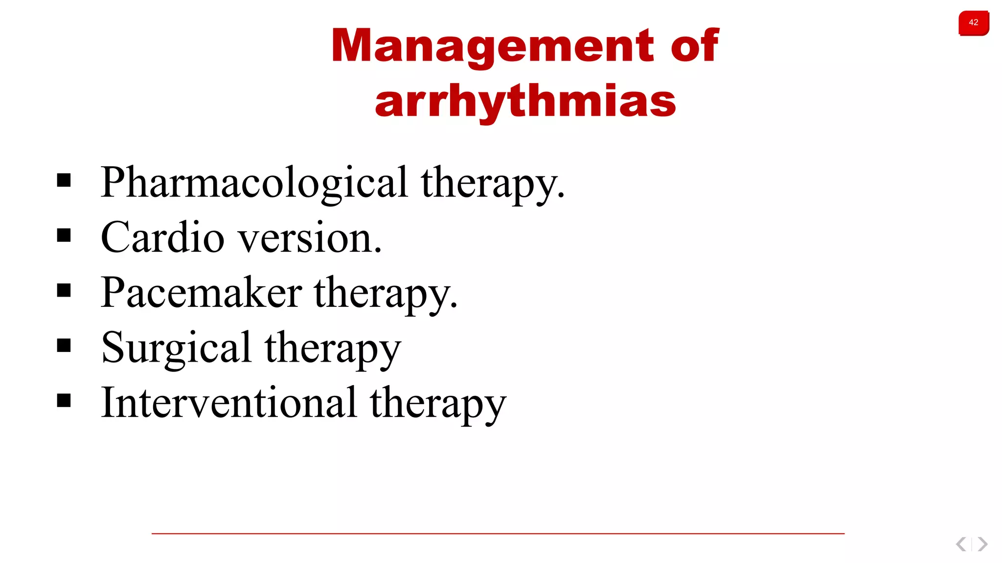 Management of cardiac arrhythmias | PPTX