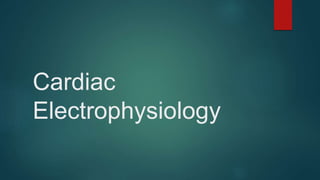 Cardiac
Electrophysiology
 