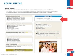PORTAL MIPYME




Arriba MiPyme | Empréndete Chile   16
 