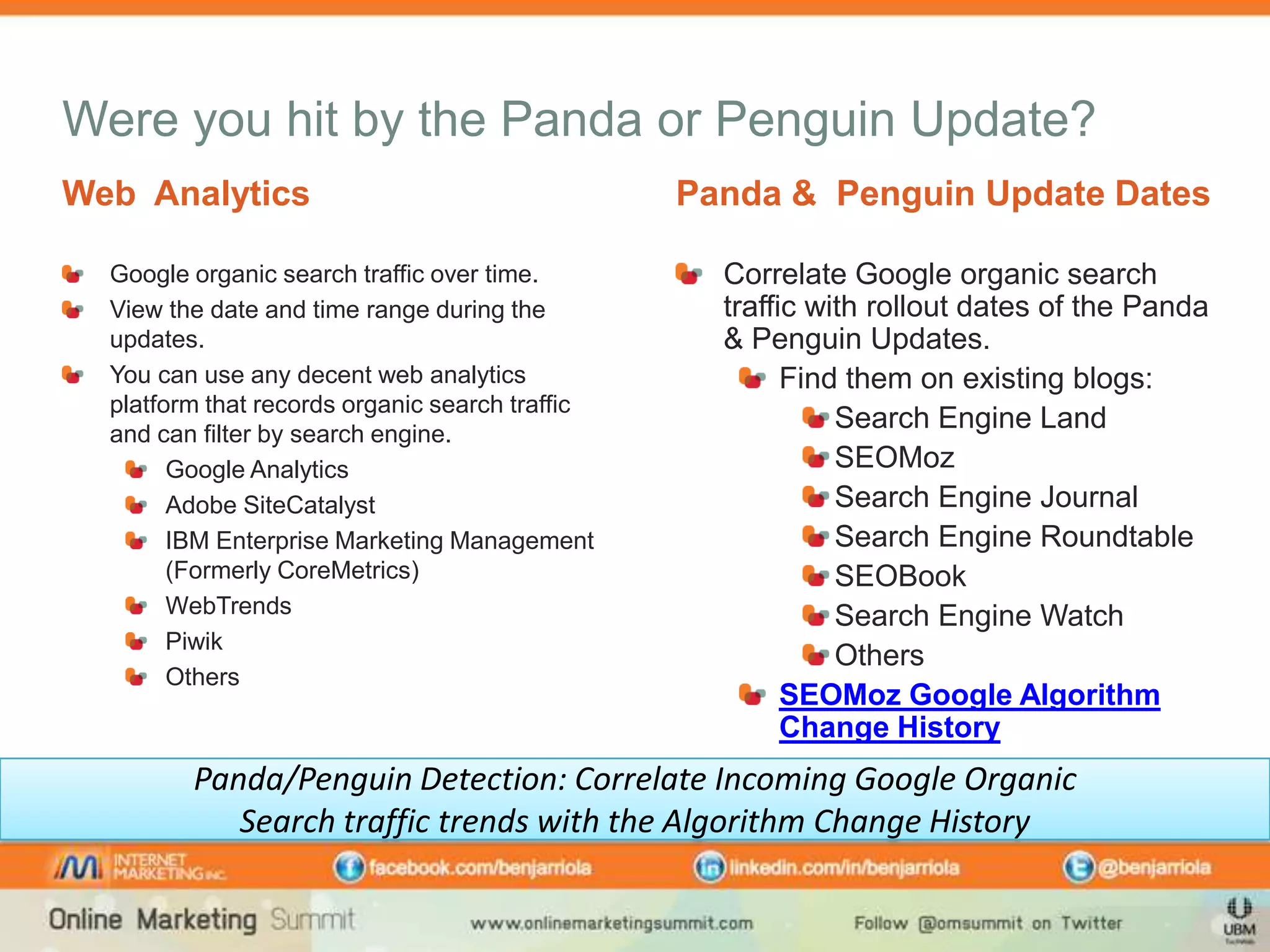 The Battle Against Penguins and Pandas: Getting Back Ranking and ...