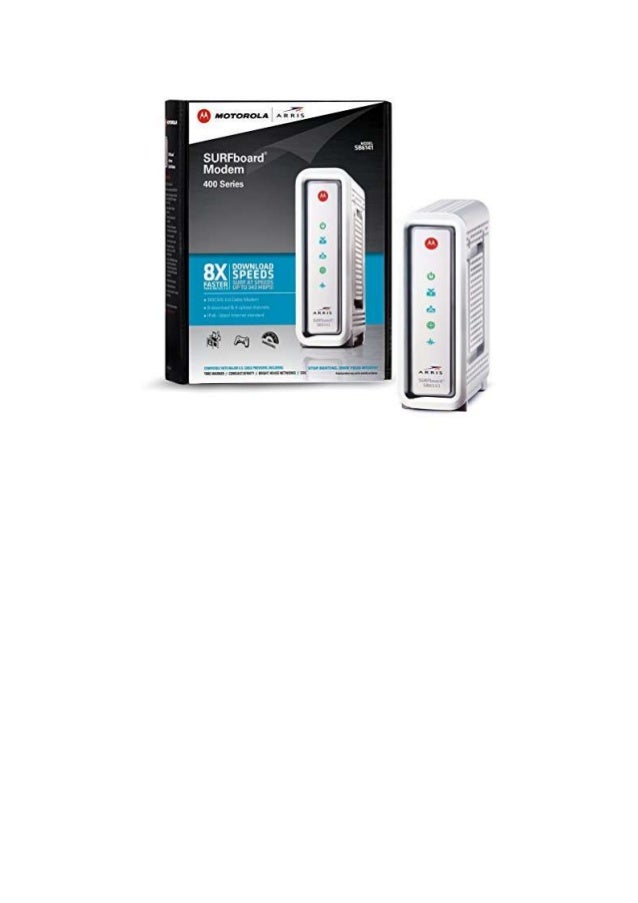 Arris motorola surf board sb6141 docsis 3.0 cable modem retail