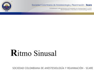 R itmo Sinusal SOCIEDAD COLOMBIANA DE ANESTESIOLOGÍA Y REANIMACIÓN - SCARE 