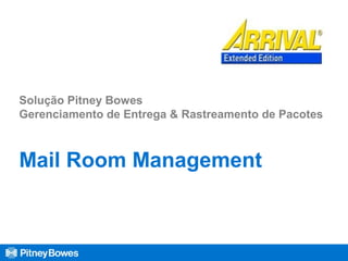 Solução Pitney Bowes
Gerenciamento de Entrega & Rastreamento de Pacotes
Mail Room Management
 
