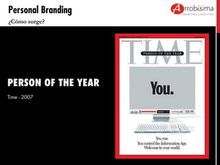 Personal Branding
¿Cómo surge?

PERSON OF THE YEAR
Time - 2007

 