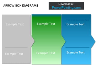 This is an example text. This is an example text.  This is an example text.  This is an example text. This is an example text.  This is an example text.  ARROWS  AND TEXTBOXES This is an example text. This is an example text.  This is an example text.  