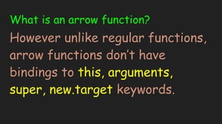 Javascript Arrow function | PPT