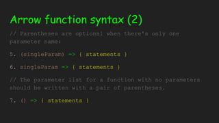 Javascript Arrow function | PPT