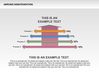 Arrows Disintegration Shapes and Charts | PPT