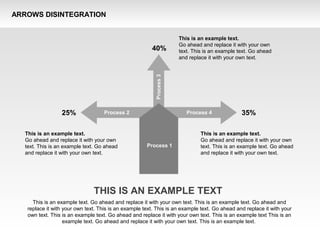 Arrows Disintegration Shapes and Charts | PPT