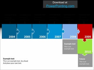 Your own sub headline Arrow shaped puzzle 2010 Example text This is an example text. Go ahead And place your own text. Future This is an example text.  Example text This is an example text.  Example text This is an example text.  Example text This is an example text.  Example text This is an example text.  Example text This is an example text.  Example text This is an example text.  Example text This is an example text.  2009 2008 2007 2006 2005 2004 