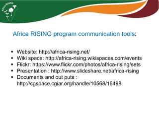 Africa RISING Ethiopia 2013-2014 highlights: How we implemented the work plans