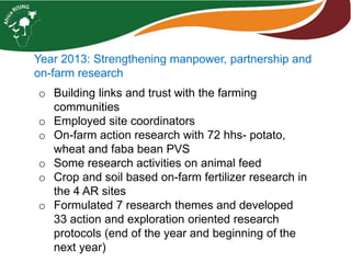 Africa RISING Ethiopia 2013-2014 highlights: How we implemented the work plans