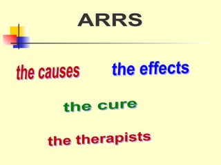 the causes the effects the therapists the cure ARRS 
