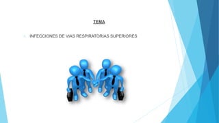 TEMA
1. INFECCIONES DE VIAS RESPIRATORIAS SUPERIORES
 