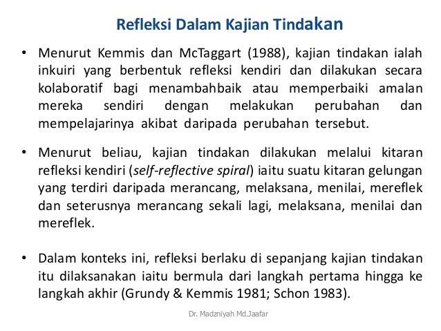 Ars2012 Amalan Refleksi Oleh Guru Dalam Pelaksanaan Kajian Tindakan D