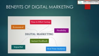 BENEFITS OF DIGITAL MARKETING
 