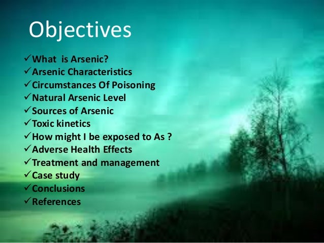 Natural Treatment For Arsenic Poisoning Natural Treatment For Arsenic Poisoning