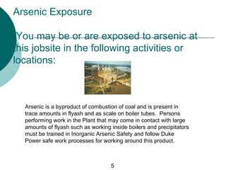 Arsenic Health Hazards