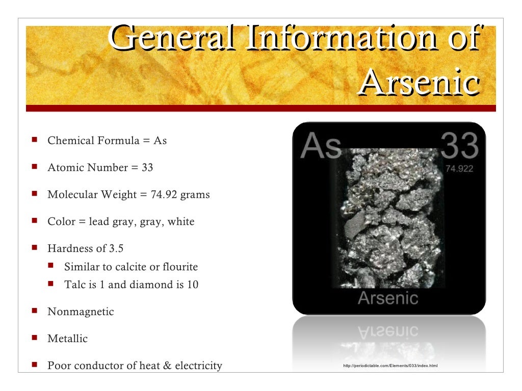Arsenic Final Presentation