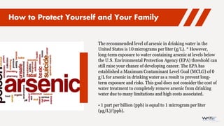 ARSENIC IN DRINKING WATER AND HOW TO REMOVE ARSENIC FROM WATER? | PDF