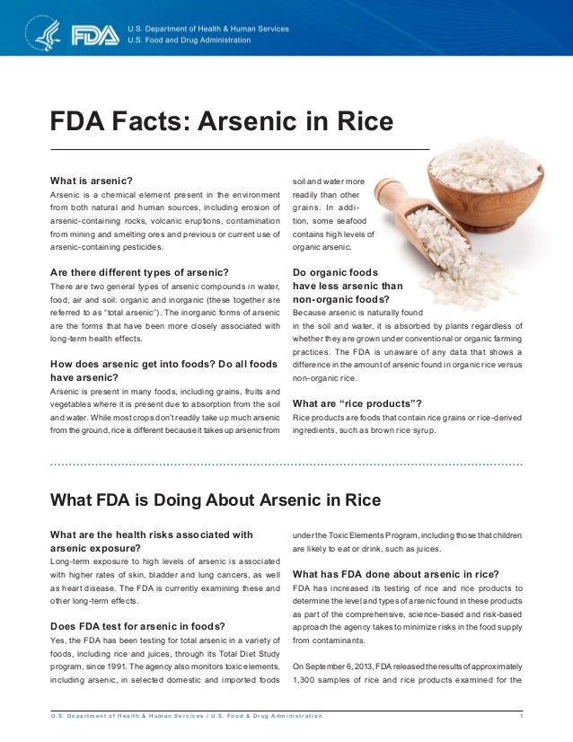 Arsenic In Rice Web Qa Final