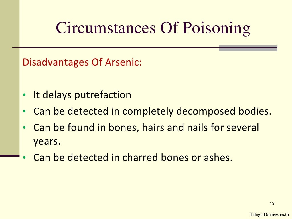 Arsenic poisoning