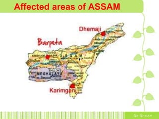 Affected areas of ASSAM
 